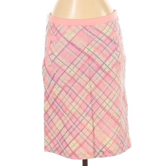 Tocca wool blend plaid pencil skirt - Picture 1 of 5